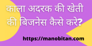 Read more about the article काला अदरक की खेती की बिजनेस कैसे करे? | How  Start Black Ginger  Farming Business in Hindi?